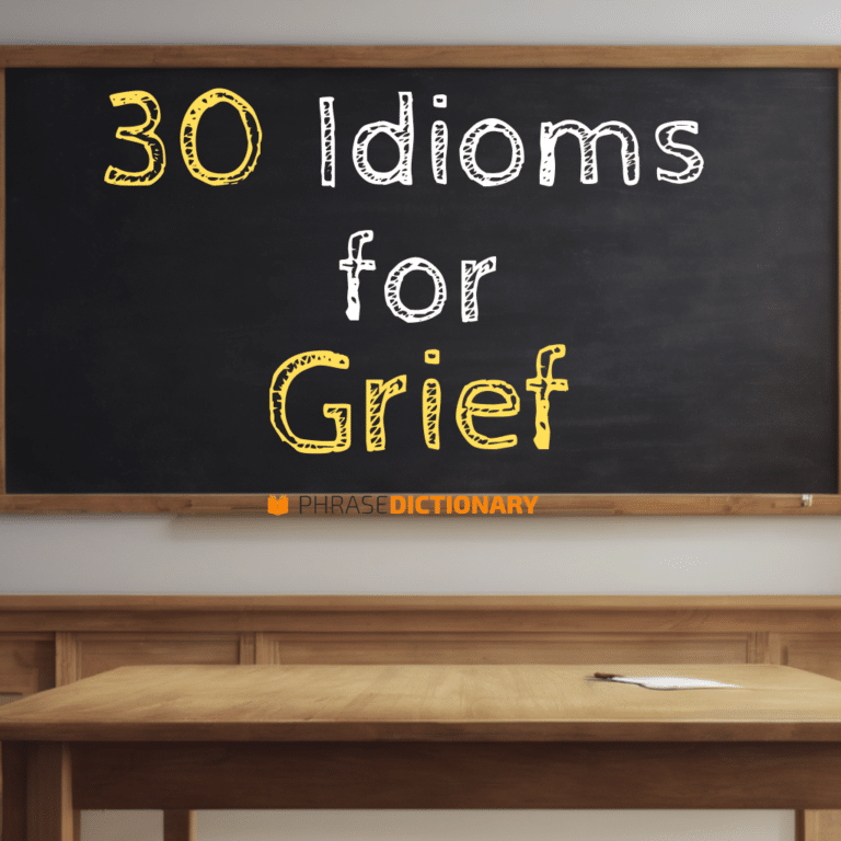 30 Idioms for Grief