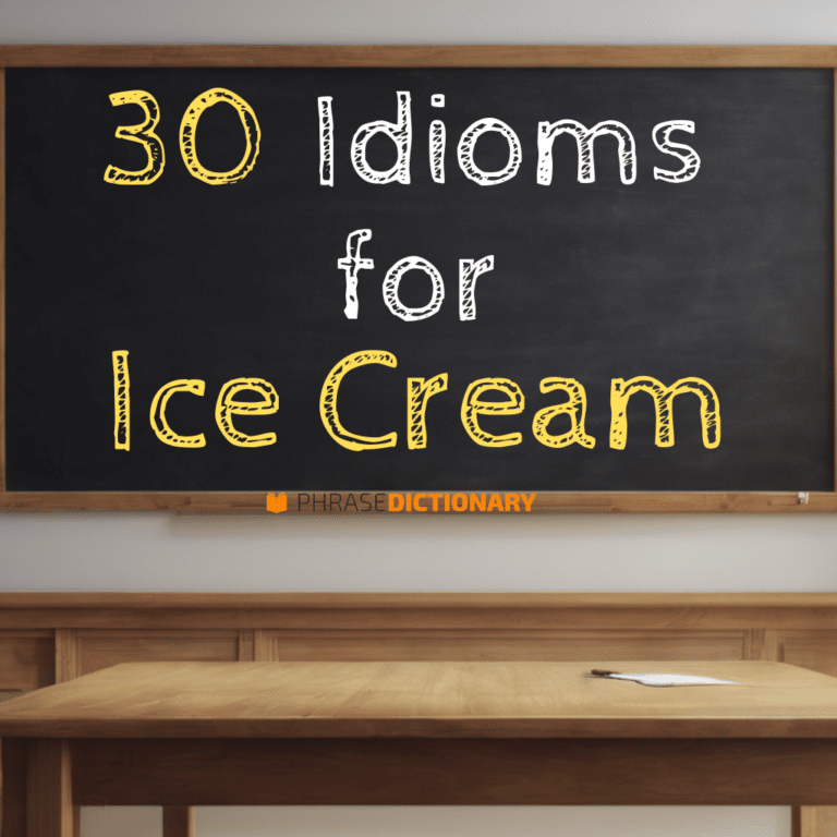 30 Idioms for Ice Cream