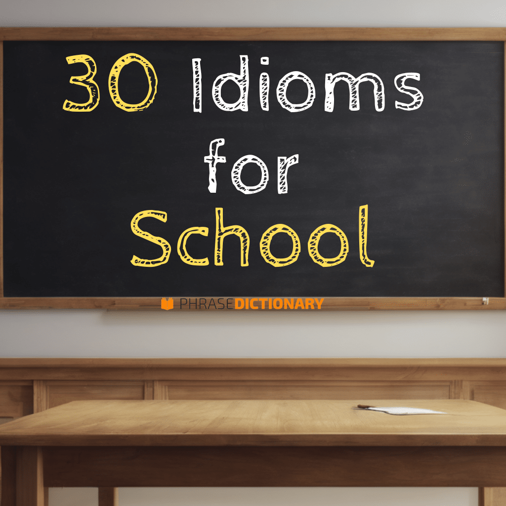 30 idioms for school